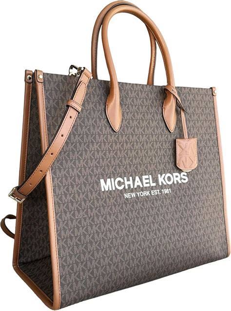 michael kors signature tote macys|Michael Kors mirella large tote.